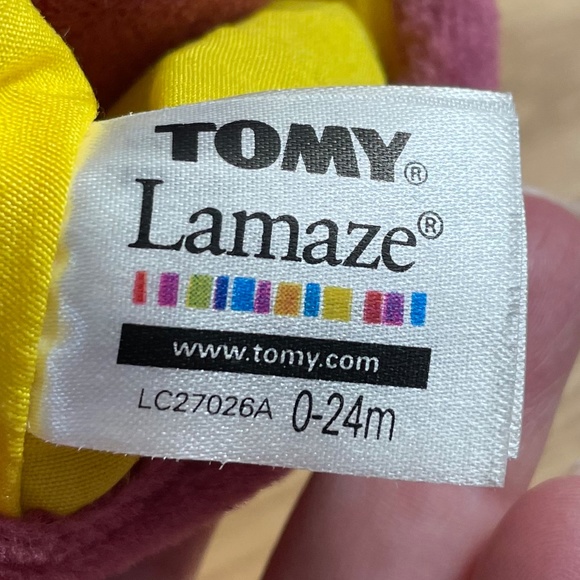 Lamaze Tomy Plush Baby Doll Red Hair Ginger Rattle Sensory Crinkle Learning Toy - Picture 8 of 13